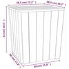 VidaXL Table de jardin avec couvercle amovible marron polypropylène 364153