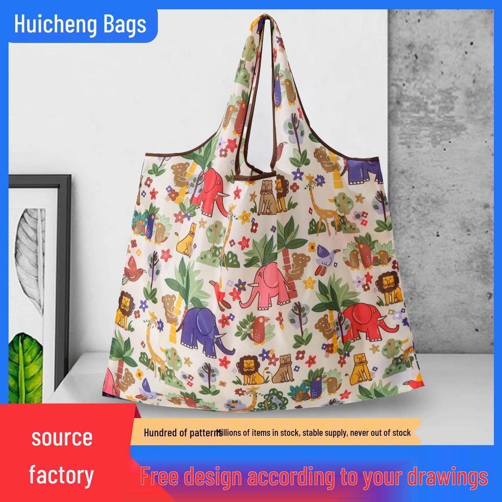 Large Capacity Eco-Friendly Waterproof Foldable Grocery Tote Bag