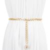 Chic Women's Korean Style Waist Chain Belt for Dresses - Elegant European & American Design
