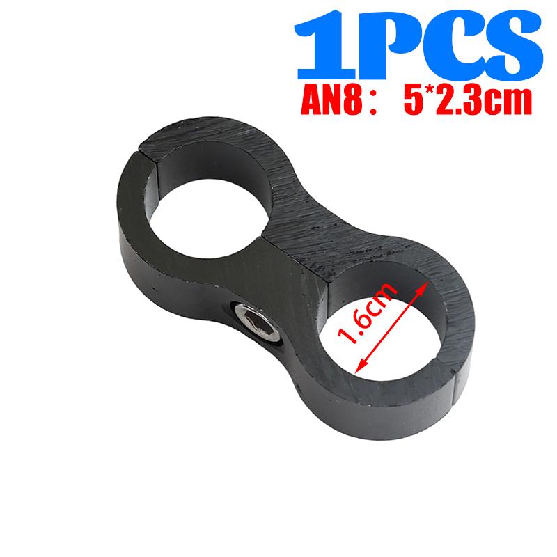Universal Fuel Line Clamp AN6 AN8 AN10 Hose Separator Billet Aluminum Finisher for Braided Oil Gas Water Pipe Car Accessories