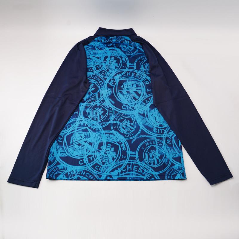 Puma Manchester City Football Half-Zip Long Sleeve Pullover Sweatshirt Men Sweatshirt 785781-04