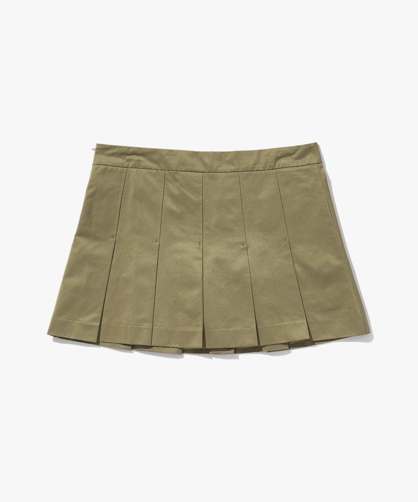 Plack Woman Mini Pleated Cargo Skirt