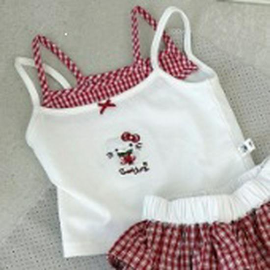 Large New Girls Korean Style Summer Plaid Skirt 100