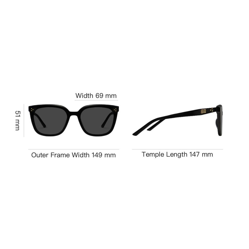 Gentle Monster Original Design Square Sunglasses Unisex Sunglasses Black LOLOE-01