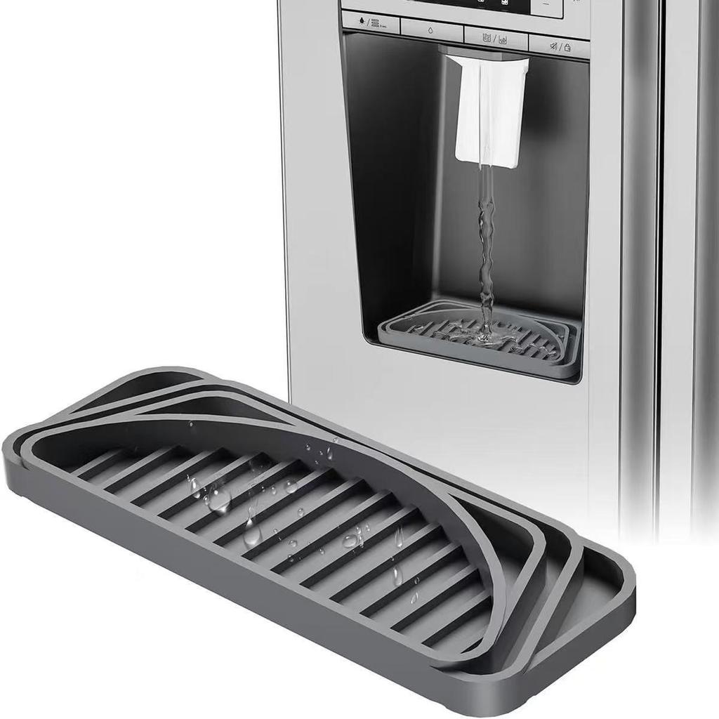 Silicone Drip Tray & Protector Mat for Refrigerator Water Dispensers