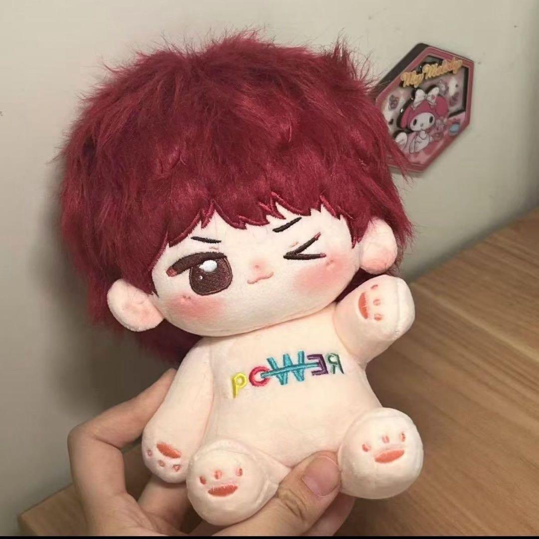 

[USED] 20cm Plush Toy with Skeleton, Body Only, Cotton Doll