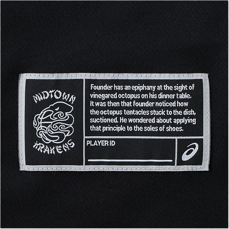 Asics Midtown Krakens Series SS24 Logo Round Neck Loose Outdoor Casual Sports Short Sleeve Basketball Shirt Unisex Tops Performance-Black 2063A337-002