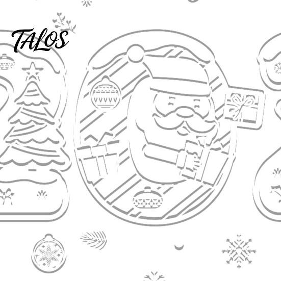 New Year 2027 Party Decor 4PCS Christmas Static Window Clings, Nordic Snow Town Decoration for Store Snowflake Stickers, Reusable Glass Decals