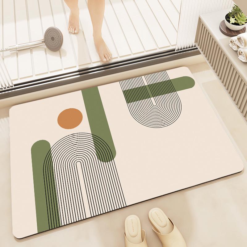 Japanese Diatom Mud Absorbent Non-Slip Quick-Dry Washable Floor Mat for Kitchen & Bathroom