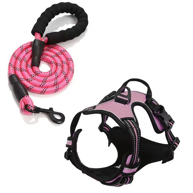 No Pull Dog Harness Large Dog Harnesses Heavy Duty Reflective Easy Control Handle for Large Dog Walking Medium Dogs Pet Supplies