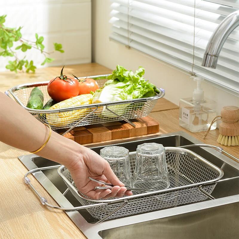 Retractable Stainless Steel Sink Drain Basket
