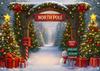 Christmas Backdrop Winter Wonderland Forest North Pole Snowy Xmas Tree 10x7ft
