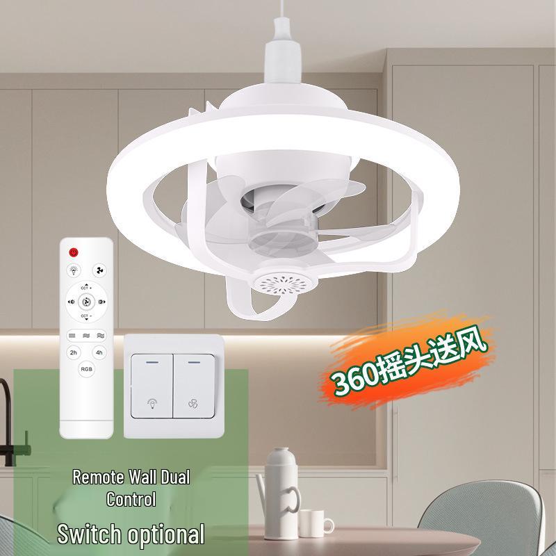 360° Oscillating Aroma Diffuser Ceiling Fan Light: Minimalist, Ultra-Quiet for Hall, Restaurant, Bedroom