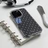 Y2k Korean Full Screen Polka Dots Phone Case For iPhone 17 AIR 17 16Pro 15 14 13 12 11Pro MAX XR XS MINI 78Plus Clear Back Cover