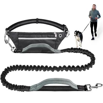 Hands Free vodítko pro psy bederní pás pro chůzi Běh jogging, tlumič nárazů Bungee vodítko pro psy vodítko pro střední až velké psy