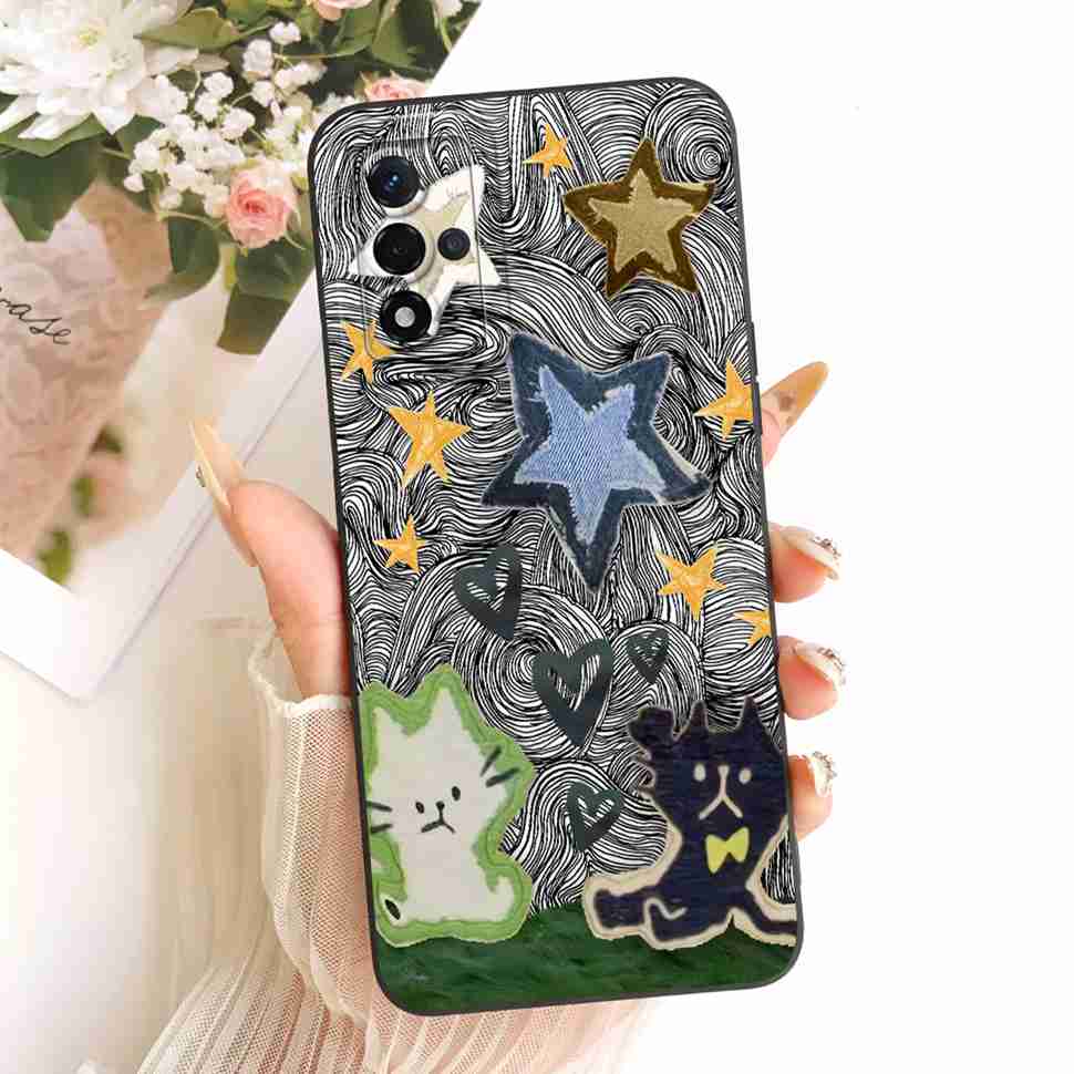 For Oppo A93s 5G Case New Design Floral Print Soft Silicone Back Cover For Oppo A93s 5G PFGM00 Bumper Phone Cases