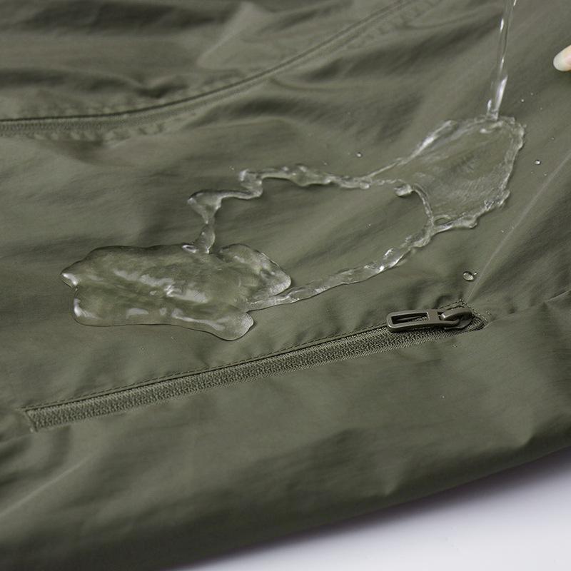 Men's Sports Casual Jacket Spring Autumn Outdoor Thin Windbreaker Middle-aged Windproof Waterproof Versatile Hooded Jacket