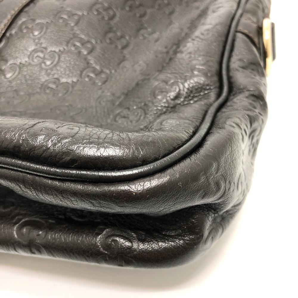 GUCCI 201480 Sima Line Hand Bag Business bag Briefcase Leather Brown