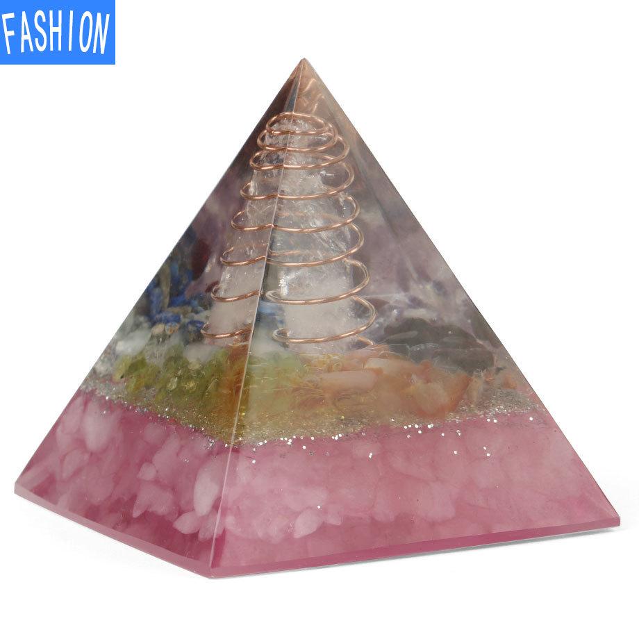 Leimharz Kristall Kies Stein Spirale Pyramide Pendel Europäisches und amerikanisches Ornament Eugen Turm Ornament