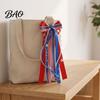 Lace Bows for Shoes 2Pcs Ribbon Bow Boot Charms, Patriotic Cowboy Charms with Lace, Festival Wear Accessories Plaid Striped Women Cowgirl Western