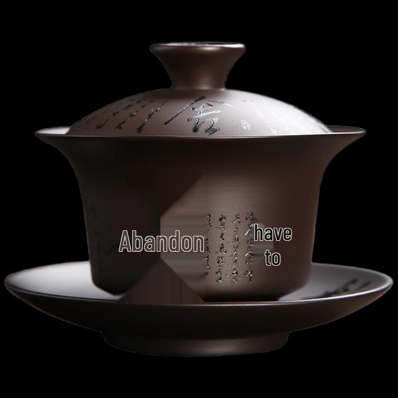 Tazón de té Gaiwan de Zisha Shangqi Maestro