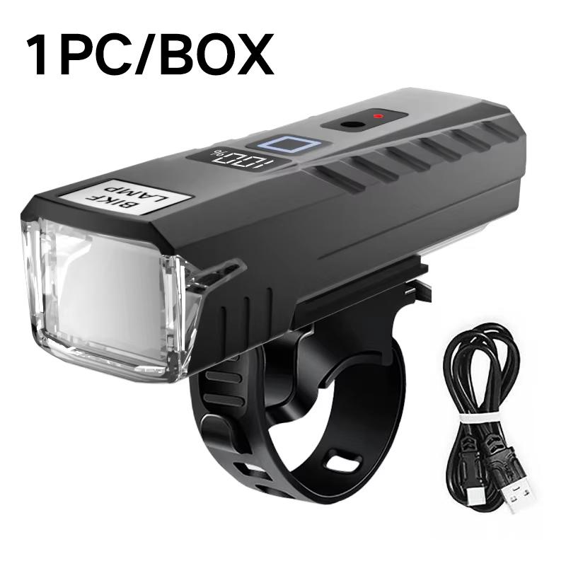 Bicycle lights, bike lights, cycling lights, TYPE-C charging digital display, high brightness, road bike sensing, night riding