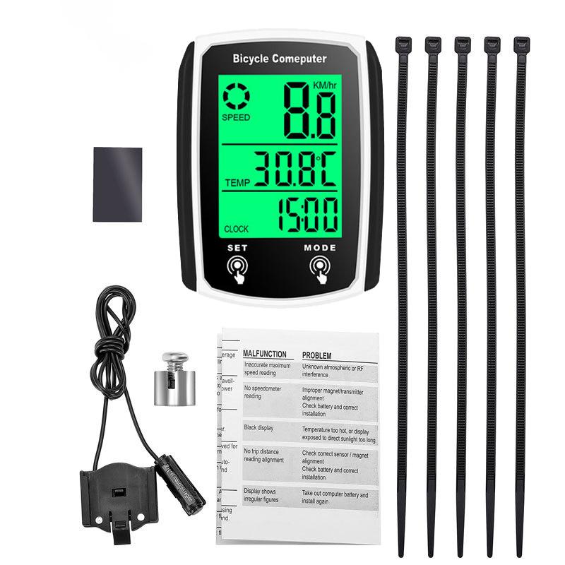 Bike Computer Bicycle Odometer LCD Screen Wired Cycling Speedometer Mountain Bike Speedo Meter Bike Accessories2