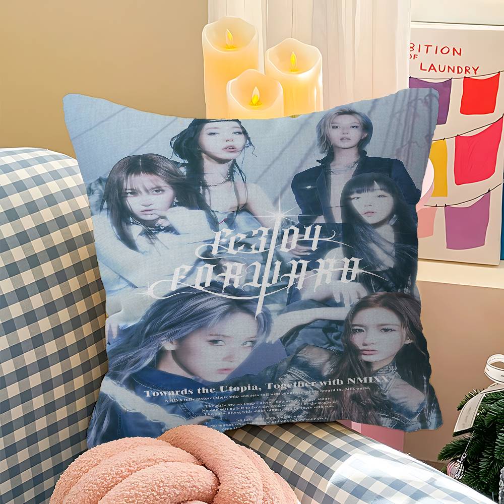 

Music Group N-NMIXX Pillow Gifts Home Office Furnishings Bedroom Sofa Car Cushion Cover Case 45x45cm 30cmx30cm