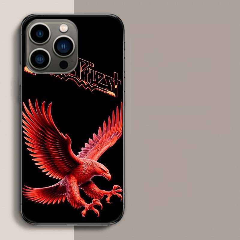 

J-Judas P-Priest Band Phone Case For Iphone 17 Air 15 Pro 14 Plus 16 Pro Max 17E 16E 12 13 Mini 11 Cover Cute Fundas iPhone 15 Pro Max