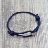 Noter 3mm Thin Cord Chain Bracelet Unisex Stainless Steel Coil Handmade Adjustable Braclet Lucky Blue Red Thread Braslet Joias