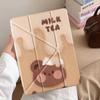 Milk Bear Holder Cover Tablet Case For iPad Air 4 5 M3 M2 1 2 M4 11inch Mini 6 7 Pro 11th 10th 9th 8th 7th 12.9inch Pro 2025