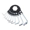 10 Piece Metric Hex Key Set Hardened Steel Foldable Storage Ring For Home Repair Bike Maintenance Assembly