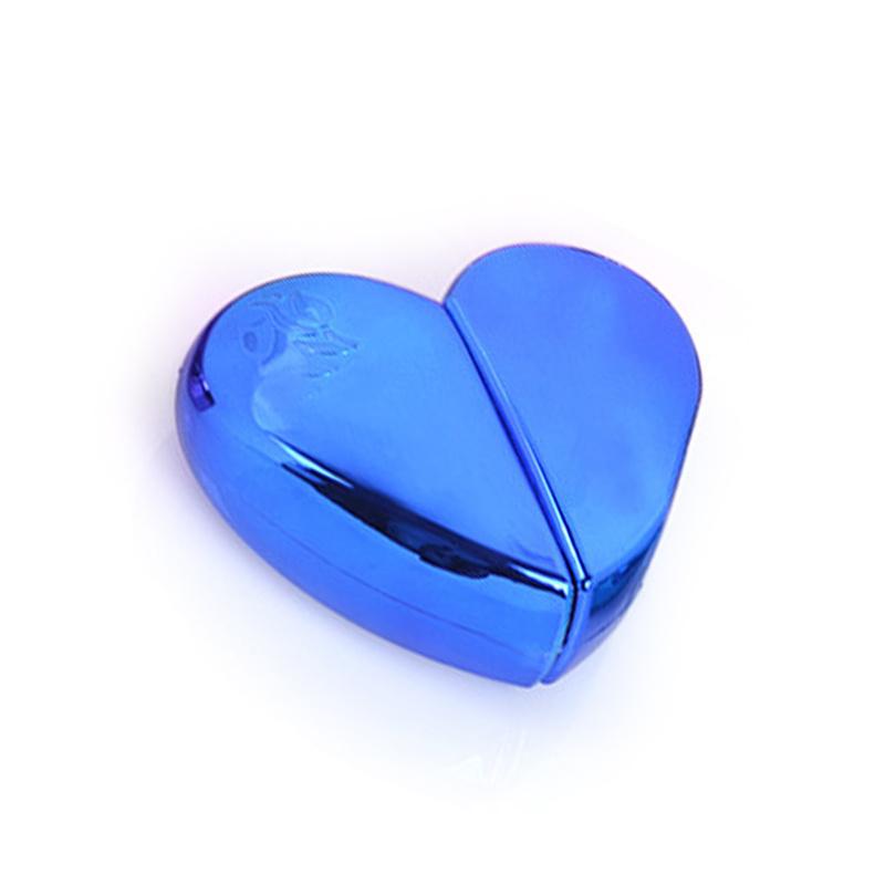 

1pc 25ML Travel Heart-Shaped Perfume Bottle Portable Cosmetics Glass Bottle Spray Bottle Glass Empty Bottle синій