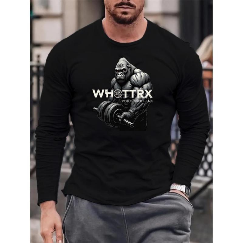 

Для разных ситуаций, Свободный крой, Мужская футболка с длинным рукавом, Идеально для пикников и семьи XXL чёрный