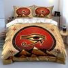 Eye of Horus with Pyramids Bedding Duvet Cover Set Duvet Cover Pillowcases  (1*Duvet Cover 2*Pillowcases, without duvet insert)