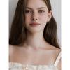 (925 Silver) Crystal Berry Link Chain Necklace Nz2413