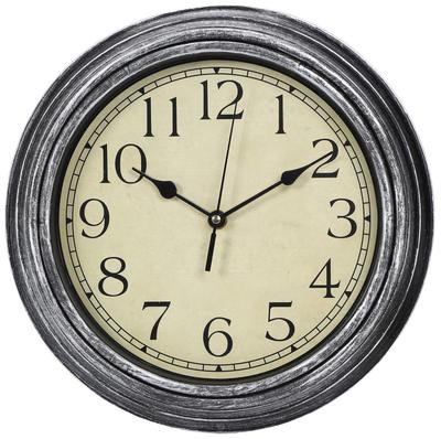 Matakoko315 Wall Clock Antique Gray Silver