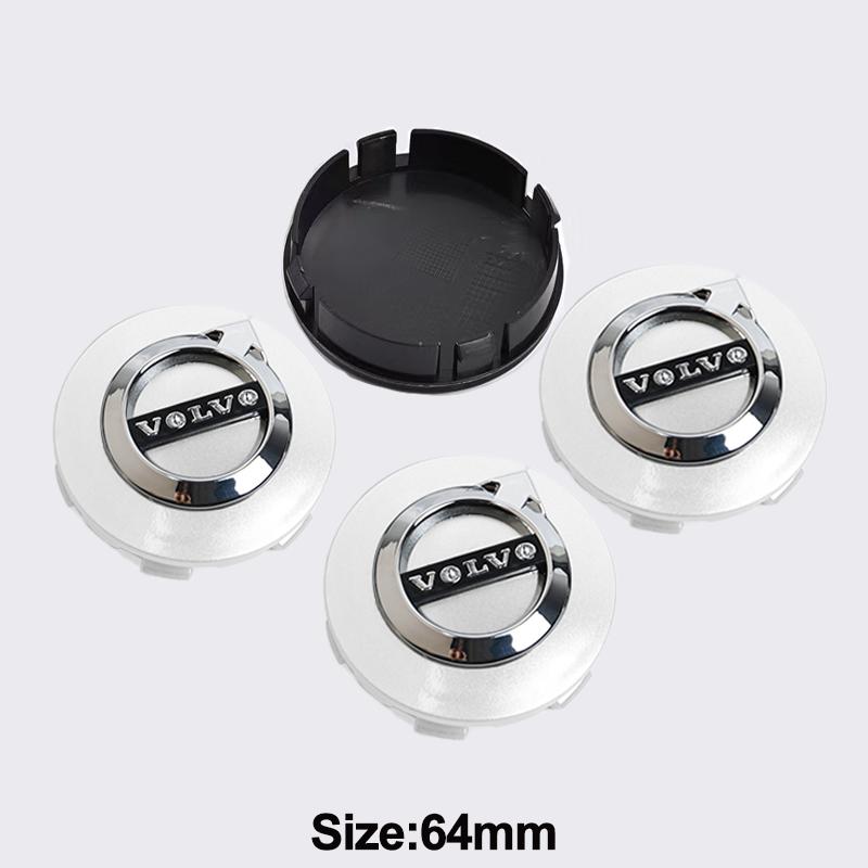 4ks 64mm Středová krytka kola Volvo Kryt náboje Znak Odznak Nálepka Autopříslušenství Pro Volvo S40 S60 S80L XC60 XC90 V40 V60 V50 V90
