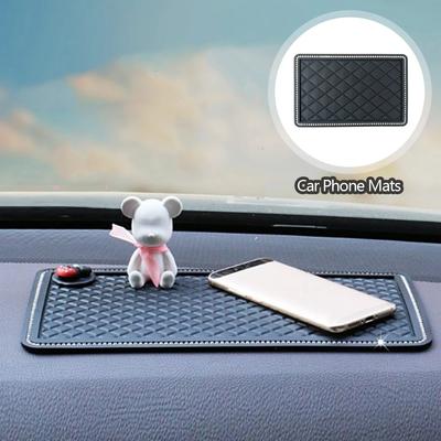 Car Dashboard Anti-Slip Mat Diamond Decoration Auto Interior Pad for Phone Key Sunglass Storage Organizers Accessories