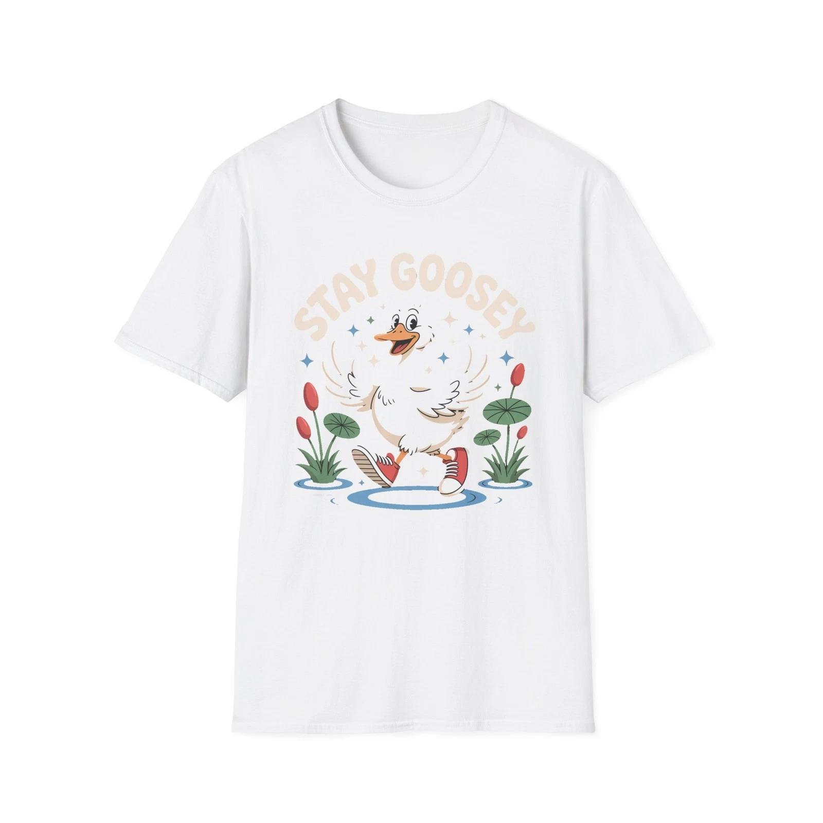 Оставайся Гусиным Унисекс Мягкая Футболка, Смешная Футболка с Гусем XL