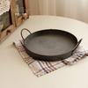 Metal Iron Double Handle Deep Storage Trays Retro Style Originality Food Cake Photography Decoration Prop Plate Ornaments