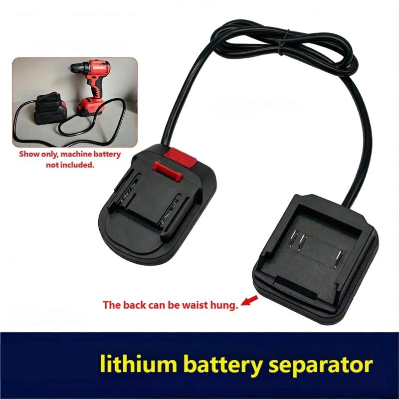 Power Tool Battery Detacher With Long Cable Waist Mount Separator For 18V Electric Equipment Maintenance
