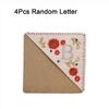 4Pcs Handmade Hand Embroidered Corner Bookmark 4 Styles Triangle Label Bookmarks  for Girls Ages