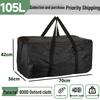 Waterproof 600D Oxford Cloth Camping Gear Storage Bag - Large Capacity for Chairs and Tents