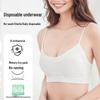 Portable Seamless Ice Silk Disposable Bra - Antibacterial, Wash-Free, White Bandeau for Outdoor Travel