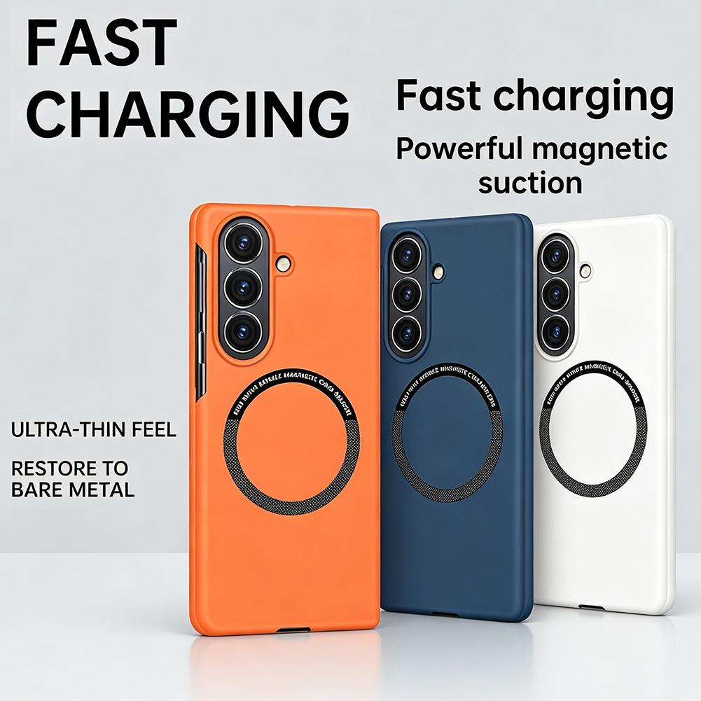 Ultra-thin Frameless Phone Case For Samsung Z Fold 8 Ultra Fold 8 Galaxy Z Fold 7 6 5 4 Slim Magnetic Ring Hard Protective Cover