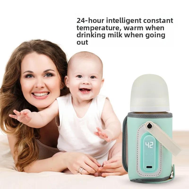 Bottle insulation cover, baby's milk preparation, outdoor heating, portable milk warmer, bottle milk adjustment thermostat