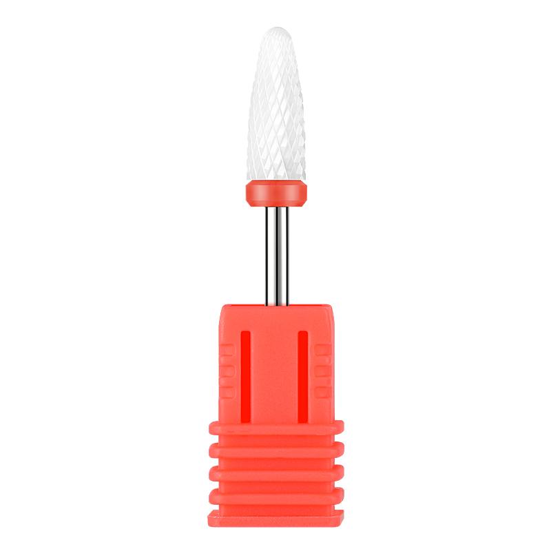 Ceramic Carbide Nail Drill Bits Rotate Electric Ceramic Milling Cutter For Manicure Pedicure Tools