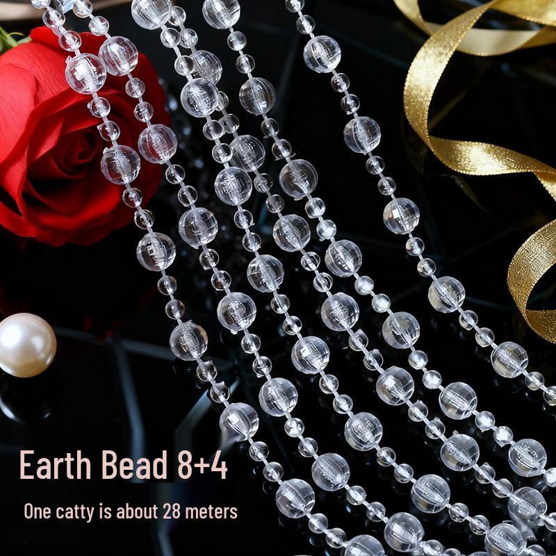 10mm UFO Acrylperlen für Hochzeitsgirlande, Gangläufer oder Kronleuchterdeko