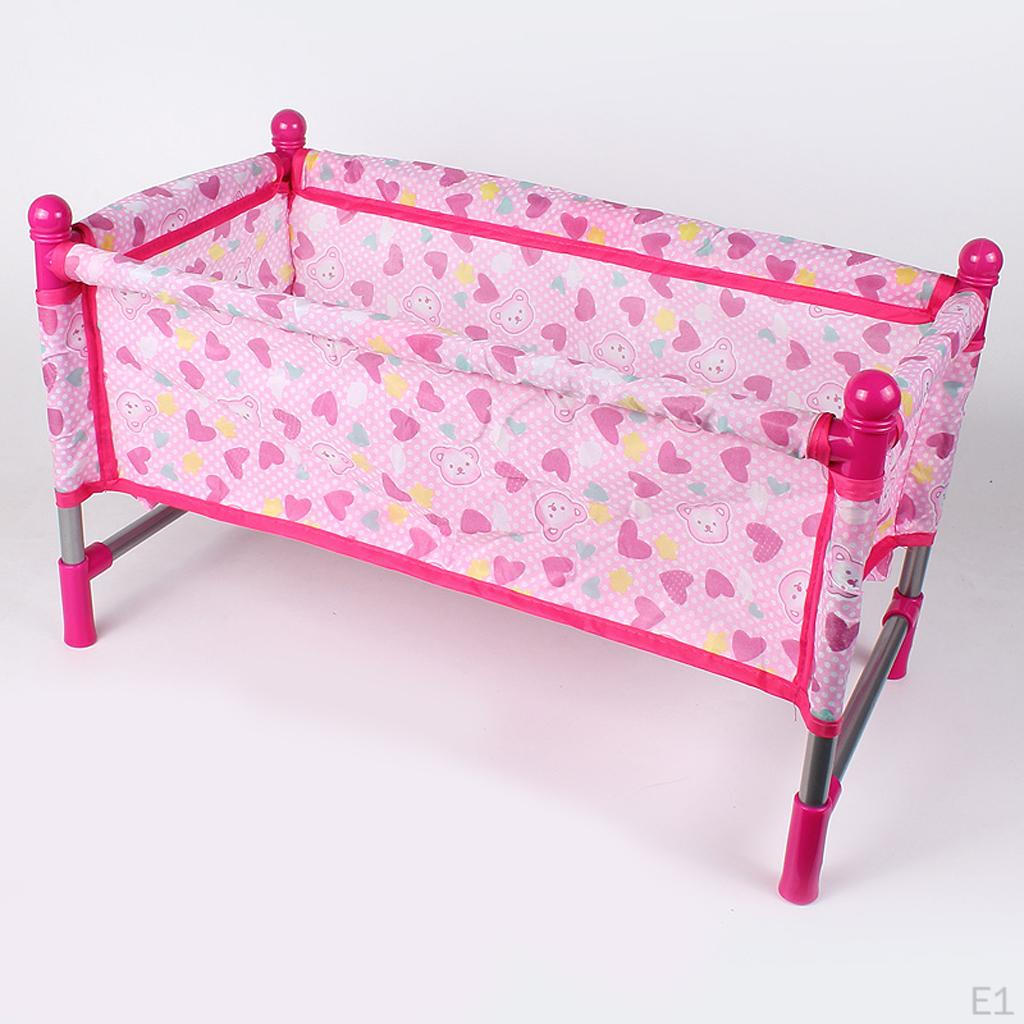 Lovely Bed Bedding Set, for Inch Doll, Also Dollhouse Infant Bedroom Furniture Toy Decor